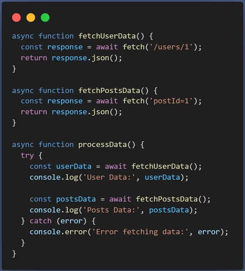 Screenshot of JavaScript code.