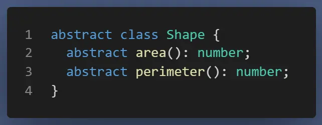 Abstract class in TypeScript.